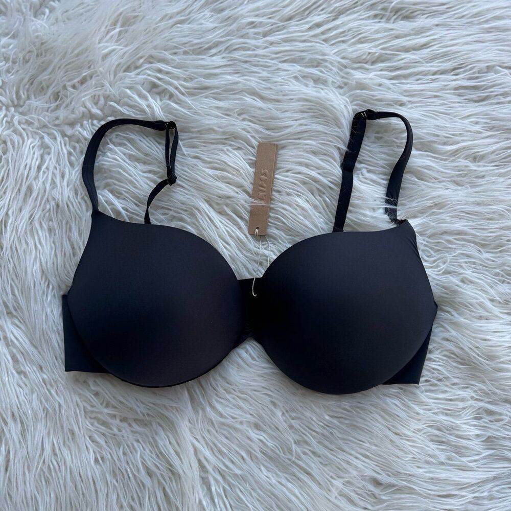 Skims Ultimate Push up Plunge Bra Onyx Size 36D